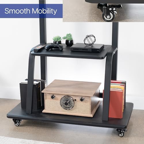 vivo heavy duty mobile tv cart for 42, view 9