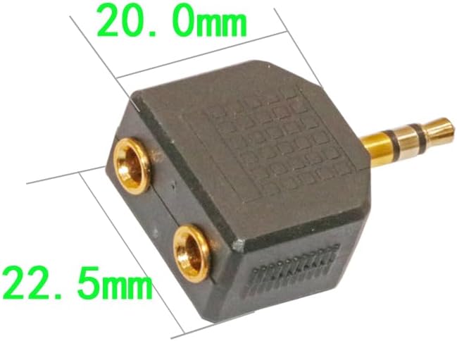 ZJKJHJY 3.5mm Audio Splitter Adapter, 1/8 inch Male to 2X Female Y-Connector - Image 3