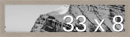 Frame It Easy 33 x 8 Rustic Gray Wood Frame by FrameItEasy