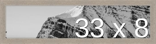 Frame It Easy 33 x 8 Rustic Gray Wood Frame by FrameItEasy