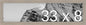 Frame It Easy 33 x 8 Rustic Gray Wood Frame by FrameItEasy