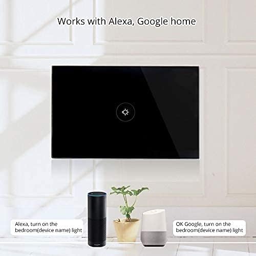 WiFi Smart Wall Touch Light Switch Glass Panel Wireless Remote Control by - Image 3