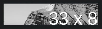 Frame It Easy 33 x 8 Black Wood Frame by FrameItEasy
