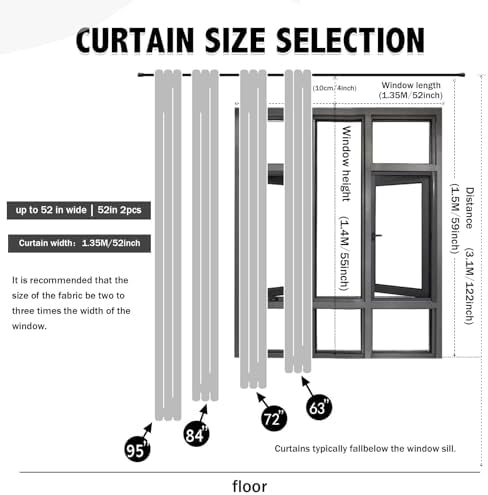 indistar Star Cutout Kids Window Blackout Curtains for Girl Bedroom Window Room Darkening Curtains & Drapes Baby Nursery Curtains (2 Panel,52Wx72L inch,Coffee)