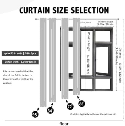 indistar Star Cutout Kids Window Blackout Curtains for Girl Bedroom Window Room Darkening Curtains & Drapes Baby Nursery Curtains (2 Panel,52Wx72L inch,Coffee)