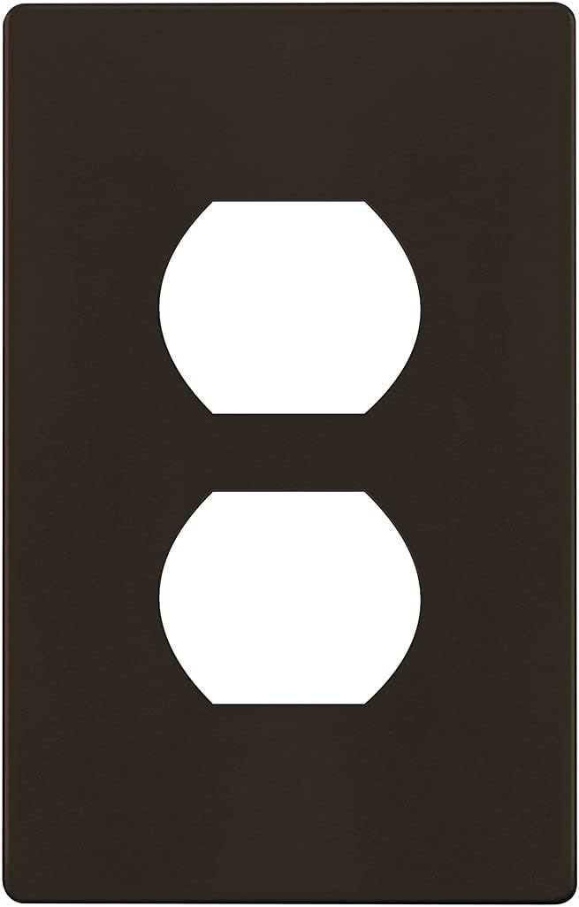 ENERLITES Screwless Duplex Wall Plate, Child Safe Receptacle Outlet Cover by Enerlites