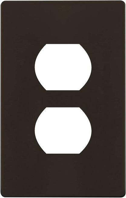 ENERLITES Screwless Duplex Wall Plate, Child Safe Receptacle Outlet Cover by Enerlites