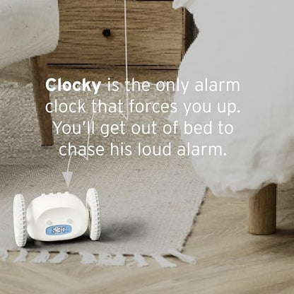 CLOCKY Alarm Clock on Wheels – Loud Rolling Alarm Clock - Image 4