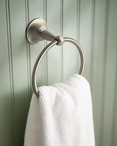 moen dn6893bn 3-piece decorative bath hardware set showing dimensions