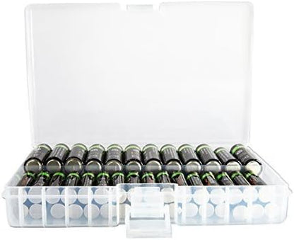 Foto&Tech AA AAA Battery Storage Box, Rechargeable Battery Storage Case Battery by FOTO%26TECH