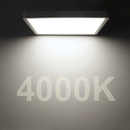 LED Flush Mount Ceiling Light Fixture, 4000K Neutral White, 12inch 24W - Image 4