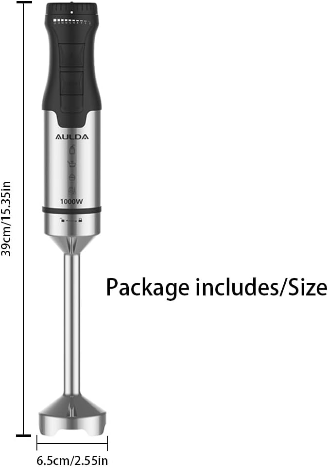 1000W Electric Immersion Blender, 20-Speed Hand Blender - Image 9