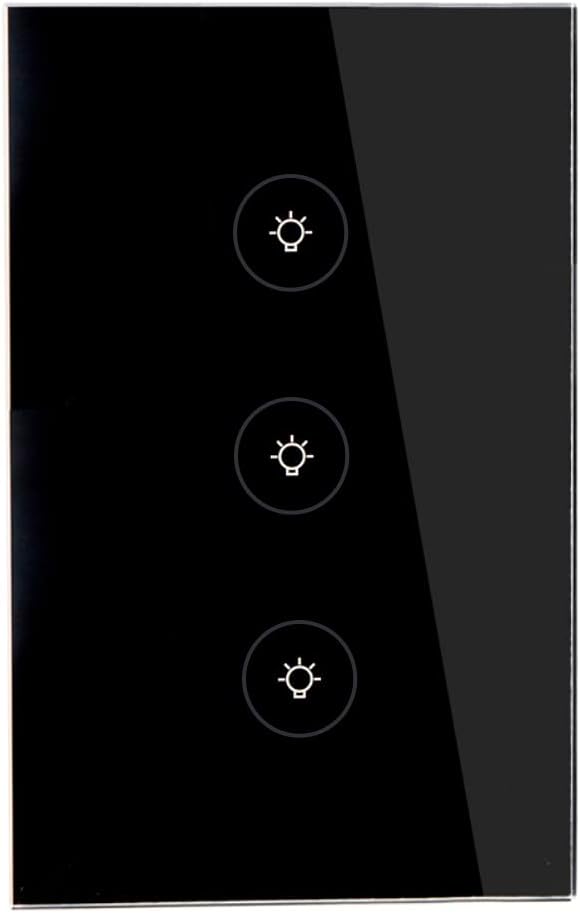 WiFi Smart Wall Touch Light Switch Glass Panel Wireless Remote Control by by MOES