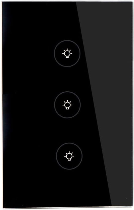 WiFi Smart Wall Touch Light Switch Glass Panel Wireless Remote Control by by MOES