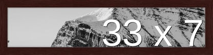 Frame It Easy 33 x 7 Merlot Wood Frame by FrameItEasy