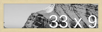 Frame It Easy 33 x 9 Wheat Wood Frame by FrameItEasy