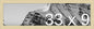 Frame It Easy 33 x 9 Wheat Wood Frame by FrameItEasy