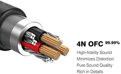 DUKABEL Long Headset Splitter Cable, 3-Pole TRS Microphone & Audio to Single - Image 5