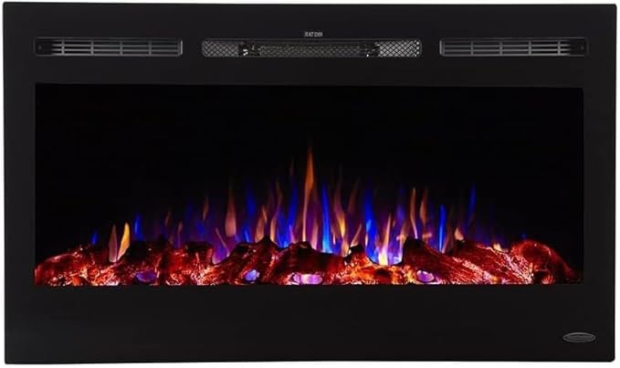Touchstone Smart Electric Fireplace-The Sideline 36" Wide-in Wall Recessed - Image 2