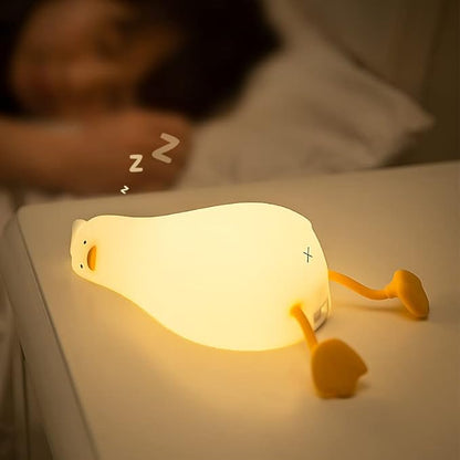 Lying Flat Duck Night Light, 3 Level Dimmable LED Nursery Nightlight, Cute - Image 3