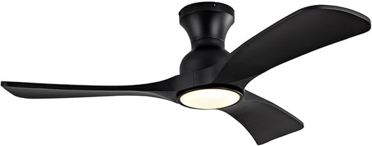 Ceiling Fans with Lights, 42 Inch Low Profile Ceiling Fan with Light, Flush by Unknown