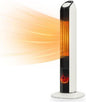 Zynkez 33" Space Heaters for Indoor Use Large Room, 1500W PTC Tower Fireplace by Zynkez