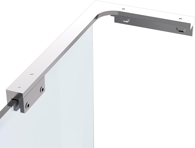 Shower Glass Support Bar, Both Sides Available, Frameless Bathroom Glass Clamp by AatrixQuayn