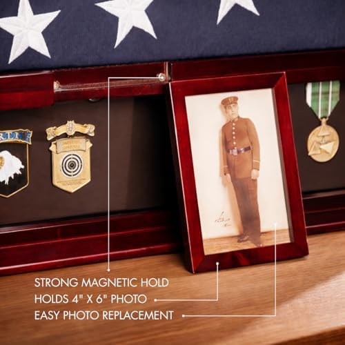 bey-berk custom personalized american flag display case for, package contents