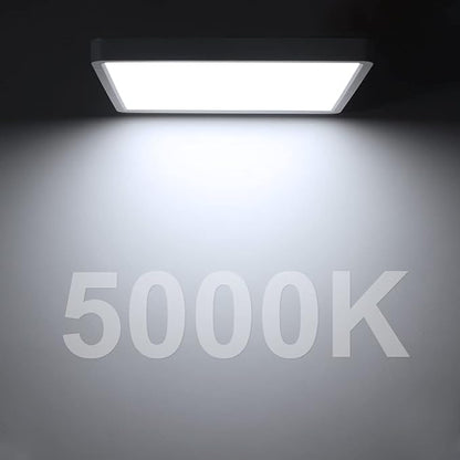 LED Flush Mount Ceiling Light Fixture, 5000K Daylight White, 12inch 24W - Image 4