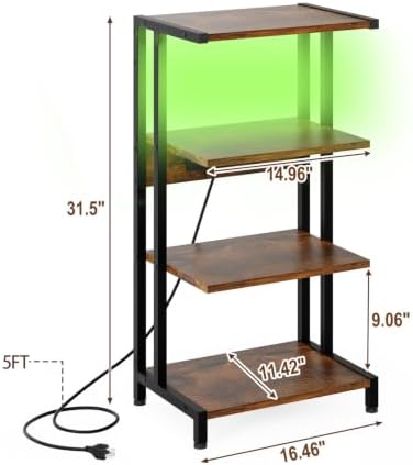 x-cosrack 16.5" small 4-tier av media stand with shown in use