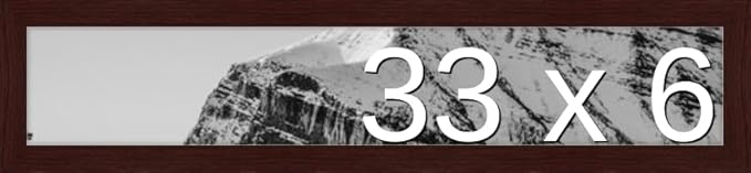 Frame It Easy 33 x 6 Merlot Wood Frame by FrameItEasy