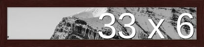 Frame It Easy 33 x 6 Merlot Wood Frame by FrameItEasy