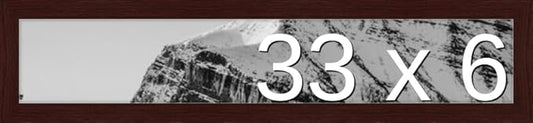 Frame It Easy 33 x 6 Merlot Wood Frame by FrameItEasy
