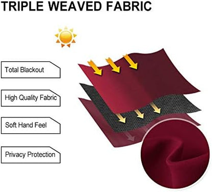 DWCN Blackout Curtains for Bedroom, Short Curtains for Small Window, Thermal - Image 4