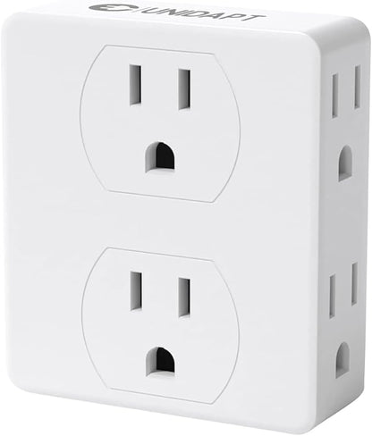 Multi Plug Outlet Splitter, Unidapt Multiple Outlets Extender Adapter by Unidapt