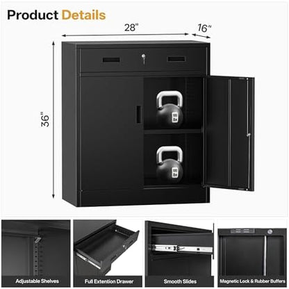 metal storage cabinet, garage storage cabinet with 1, close-up detail