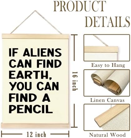 CGBHW Funny Classroom Poster Hanger Frame 12x16 Inch, Middle School Math Classroom Must haves Posters Wall Art Hanging Decor for Middle School Math Classroom Playroom, High School Gift for Teacher Teens Boys Girls
