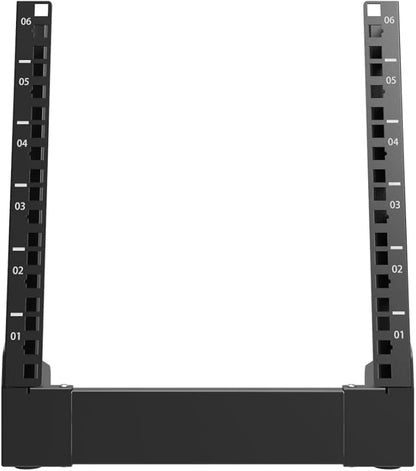 QiaoYoubang 6U Small Desktop Network Rack, 10 inch Mini Open Frame Desktop - Image 2