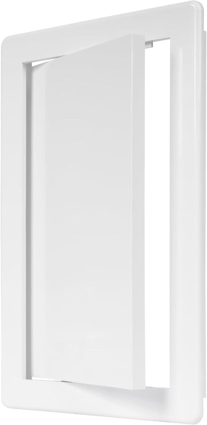 6" x 10" White Plastic Access Panel. Service Shaft Door Panel. Plumbing by Unknown