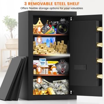 27.56"H Large Safe Box for Home & Office, 6.1 cu ft Anti-Theft Safety Box - Image 8