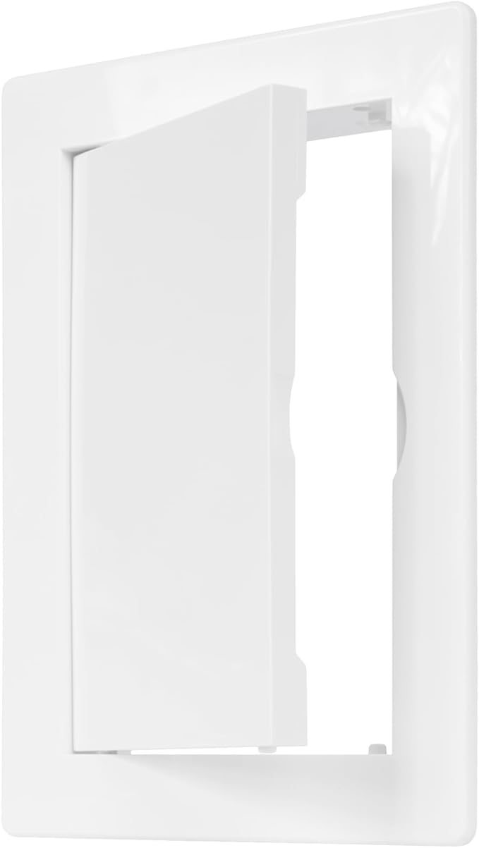 4inch x 6inch White Plastic Access Panel. Service Shaft Door Panel. Plumbing by Unknown