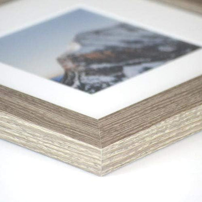Frame It Easy 33 x 23 Rustic Gray Wood Frame - Image 3