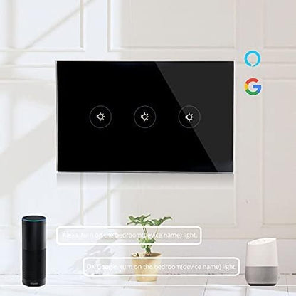 WiFi Smart Wall Touch Light Switch Glass Panel Wireless Remote Control by - Image 3