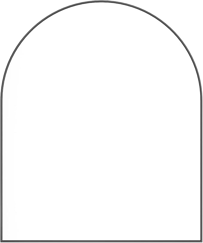 15x23 Inch Compact Black Arched Mirror Perfect - Image 6