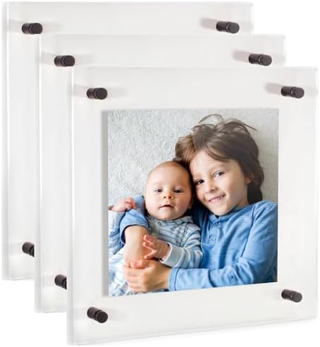 ArtToFrames 12x12 Inch Double Panel Floating Acrylic Picture Frame comes by ArtToFrames