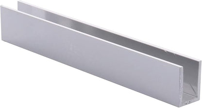 Brixwell SDCD38BA-CCP23-XCP5 Brite Anodized 3/8" Fixed Panel Shower Door Deep - Image 4