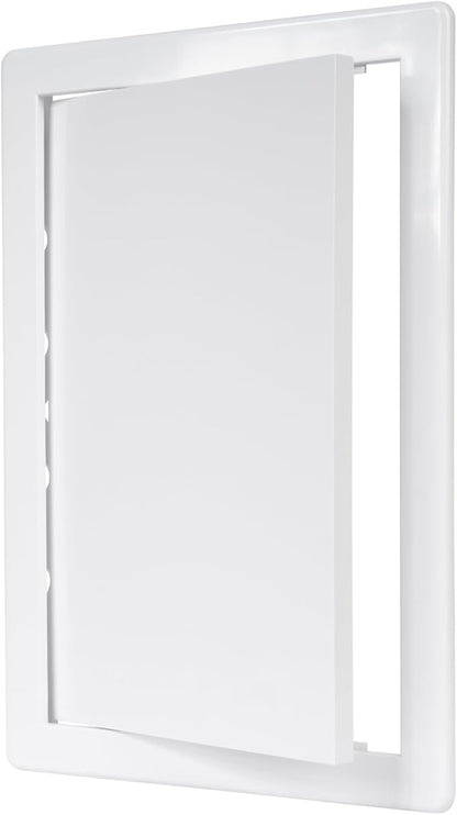 8" x 12" White Plastic Access Panel. Service Shaft Door Panel. Plumbing by Unknown