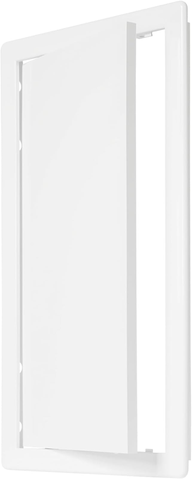 8" x 16" White Plastic Access Panel. Service Shaft Door Panel. Plumbing by Unknown