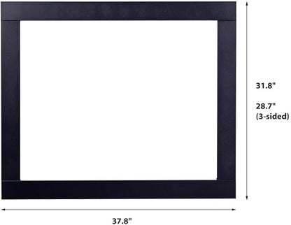 Modern Ember Uptown 33" Inch Electric Fireplace Insert Trim Kit, 3 Inch Trim - Image 2