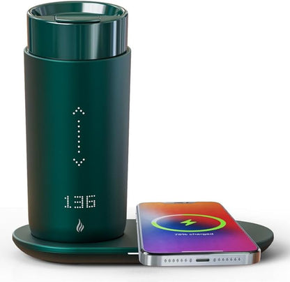 Temperature Control Heated Coffee Mug Smart Self Heating Travel Mug 12 Oz App by LEGARDLILIU